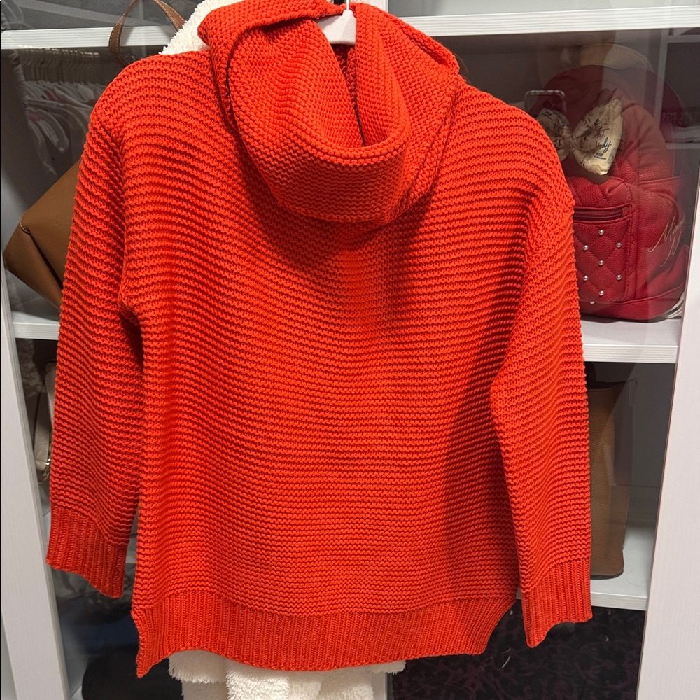 Vici Vibrant Red Cowl Neck Sweater